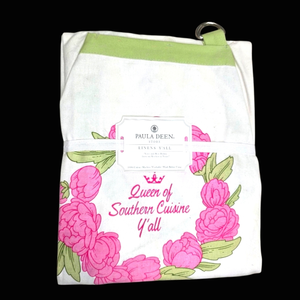 Paula Deen Apron "Queen of Southern Cuisine Y'all" New
